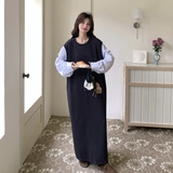 【新款】假两件连衣裙2602-P145-K238，女装连衣裙，柏妮丝绮