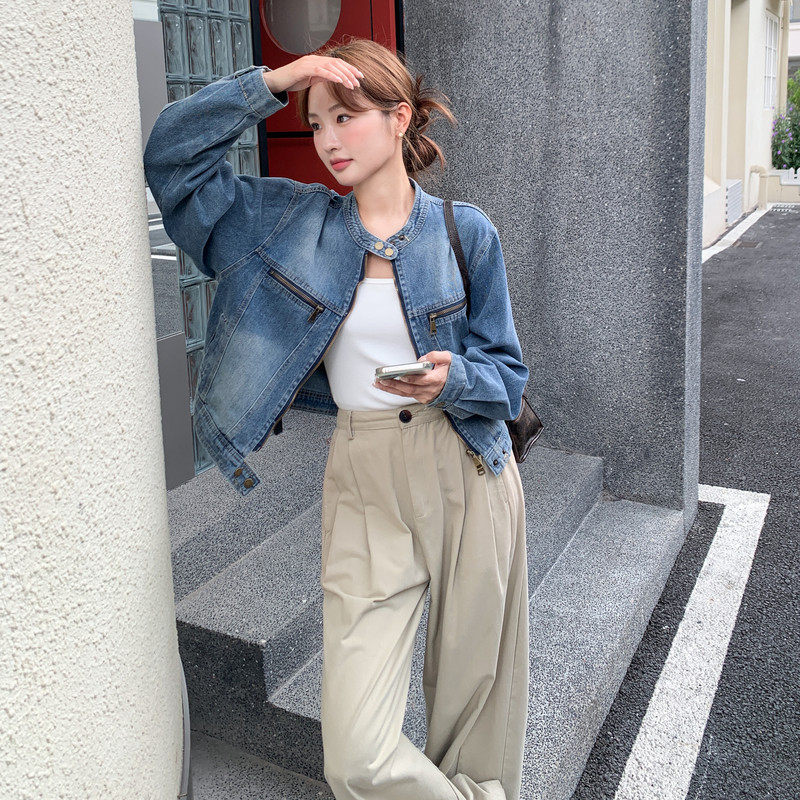 【新款】休闲宽松牛仔外套2560-P135-K198,女装短外套,柏妮丝绮