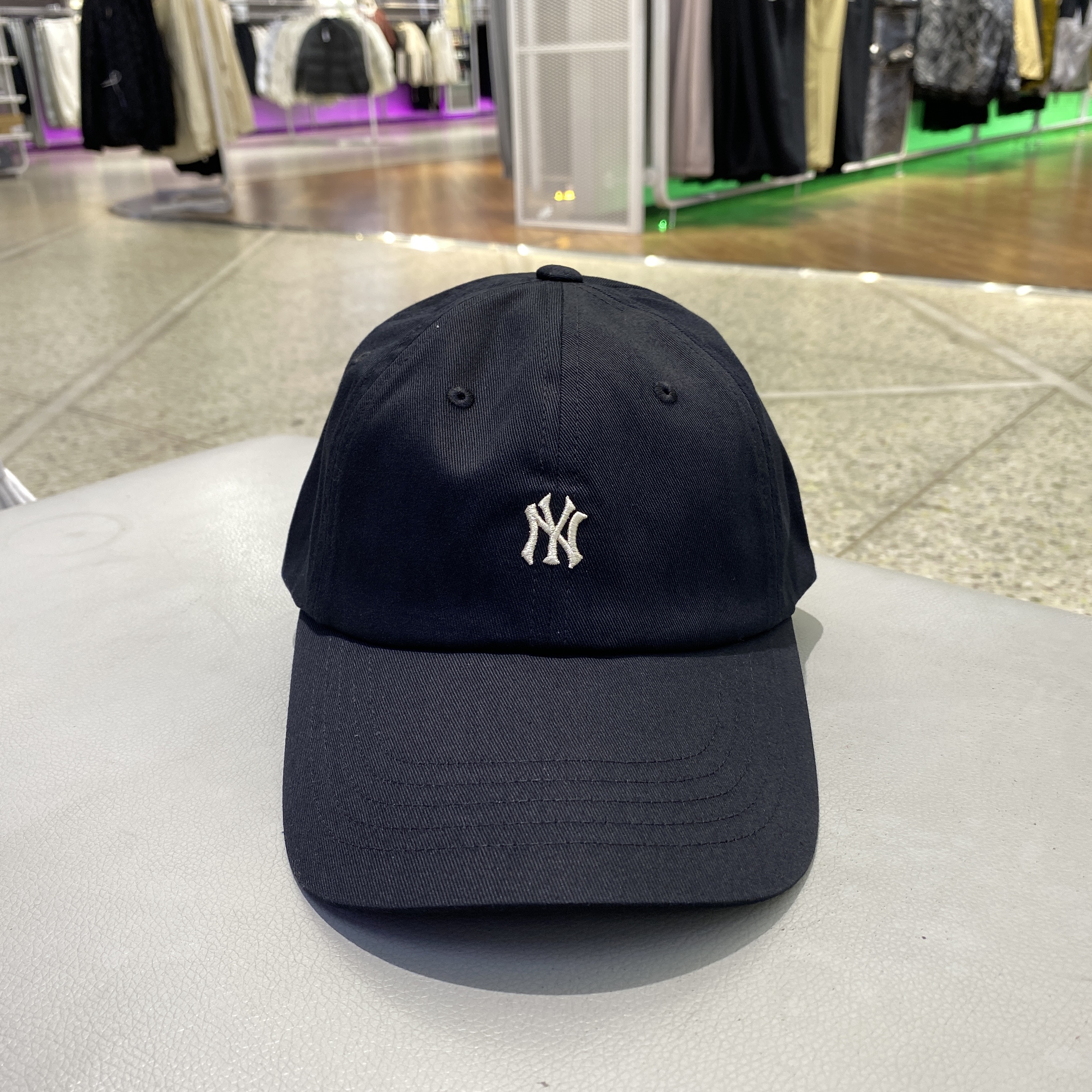 MLB 纽约洋基队小标棉棒球帽子 男女同款情侣款黑3ACPB045N-50BKS