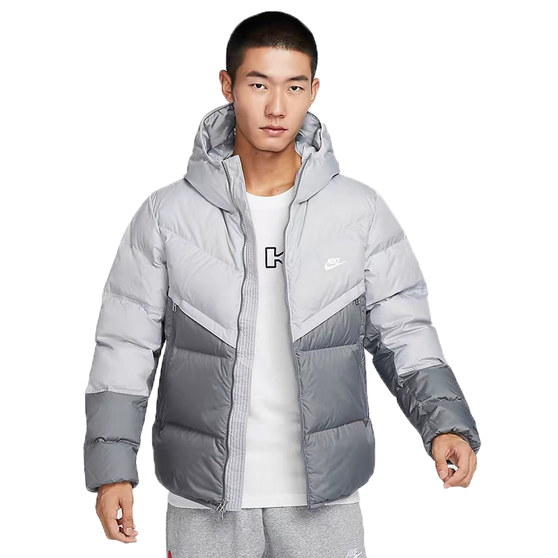 Nike耐克男子秋冬新款运动保暖舒适休闲连帽羽绒服夹克DV1132-077