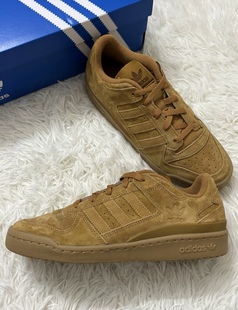 棕色休闲鞋 男女同款 JP5733 舒适低帮板鞋 adidas三叶草正品