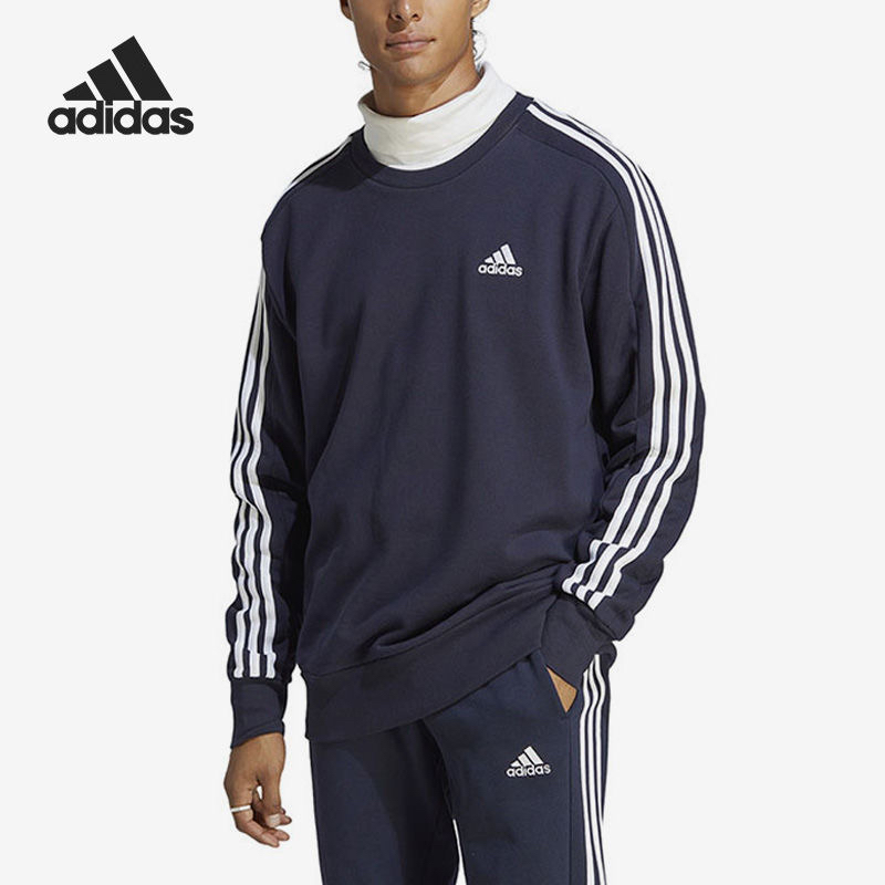 Adidas/阿迪达斯春季新款男子休闲宽松套头卫衣IC9318