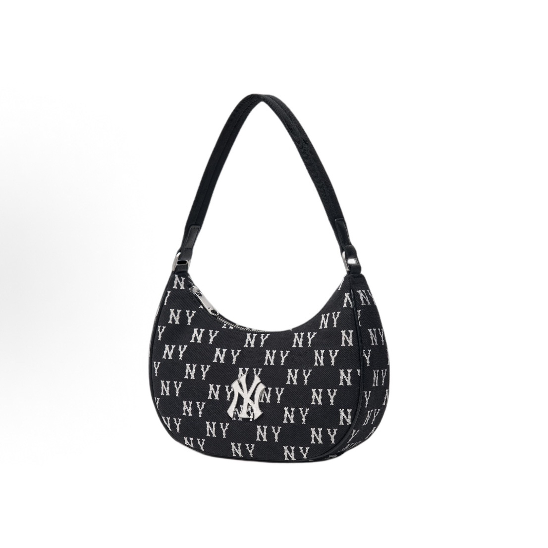 MLB女包24新款老花满印腋下包单肩包手提包3ABQS014N-50BKS