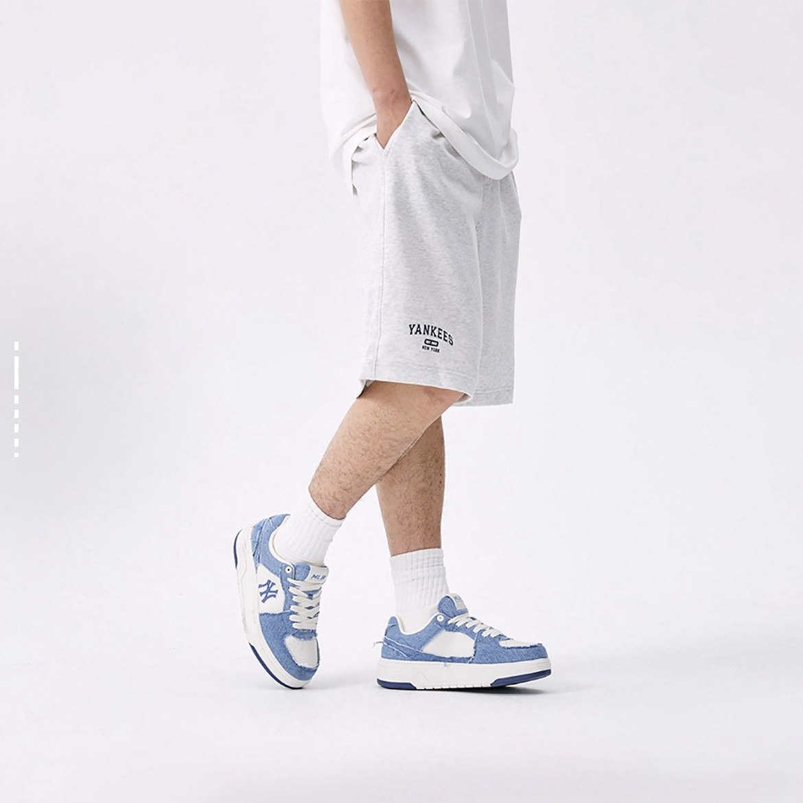 MLB 2025男女同款时尚耐磨运动休闲板鞋3ASXV015N-50BLS