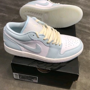Jordan HJ5971 AJ1白蓝低帮复古休闲儿童篮球鞋 400 Low 耐克Air