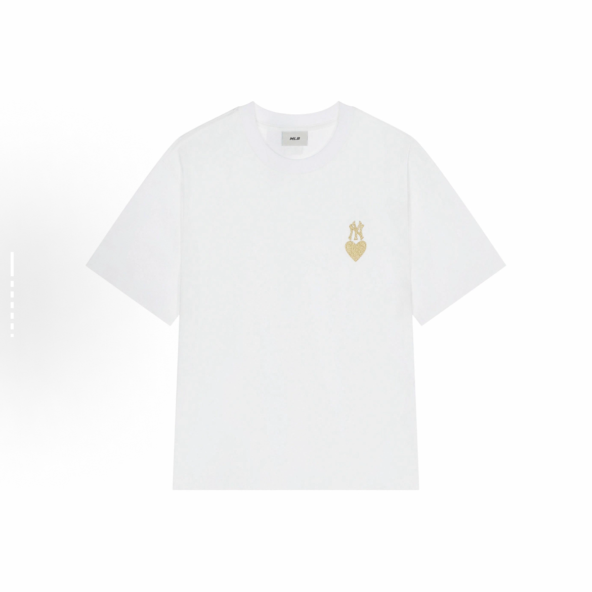 MLB 涂鸦大LOGO运动短袖T恤 男女同款 象牙白3ATSH0143-50IVS