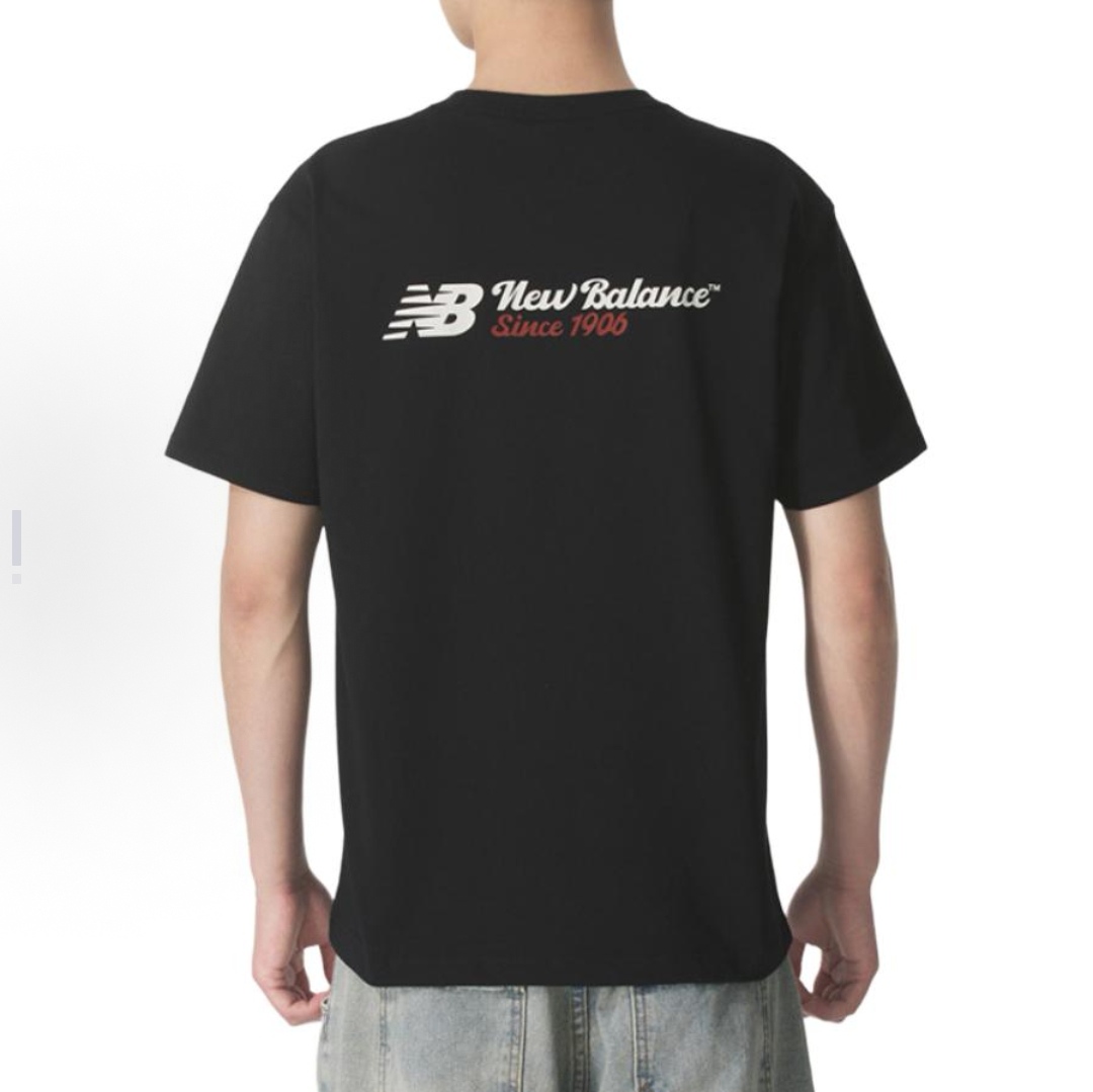 正品 New Balance NB男士运动休闲短袖T恤AMT52312-BK