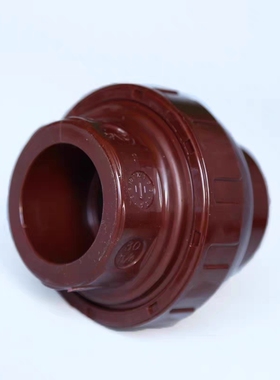 日本旭有ASAHI AV活接HT-PVC活接头由令油任耐高温进口现货棕红色