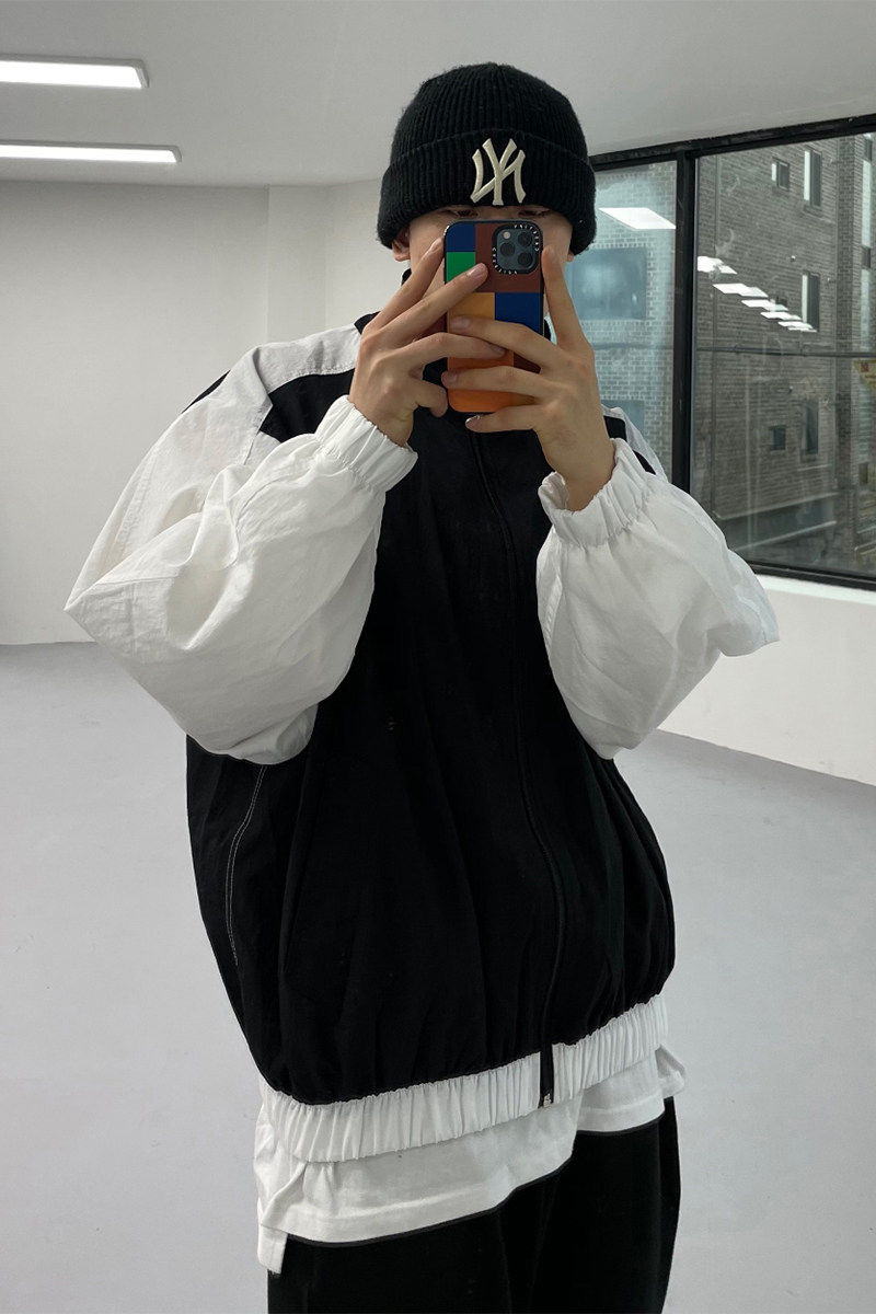 1110-J143-P1052025春夏季新品夹克棒球服休闲防晒拼接外套,男装防晒衣,星座1110