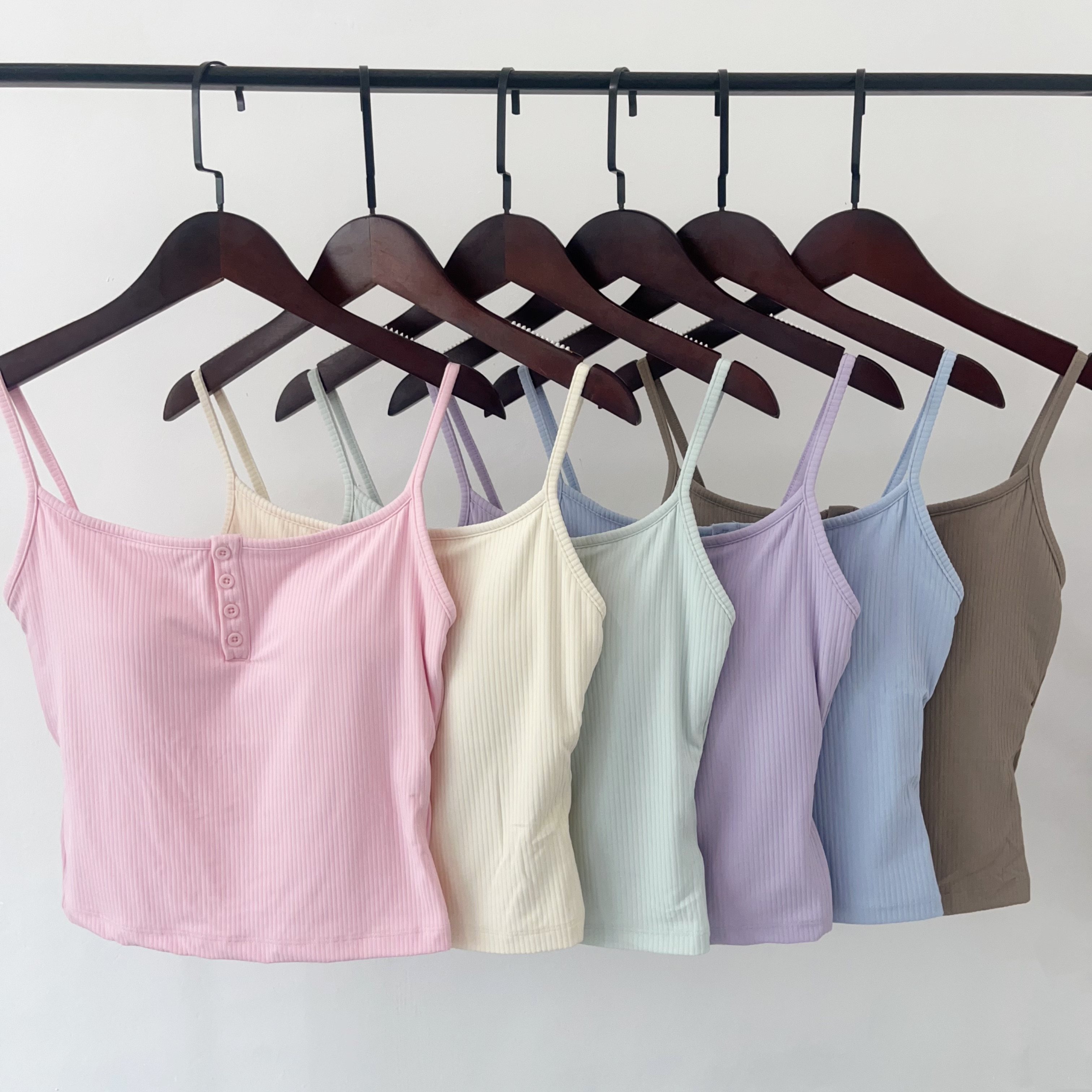 带胸垫性感方领细肩带瑜伽吊带背心女外穿美背百搭普拉提健身上衣,运动/瑜伽/健身/球迷用品,瑜伽背心,淘宝优惠券,粉丝福利购,淘宝优惠卷