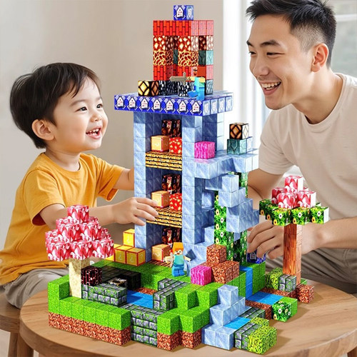 我的世界磁力方块全套正版女男孩