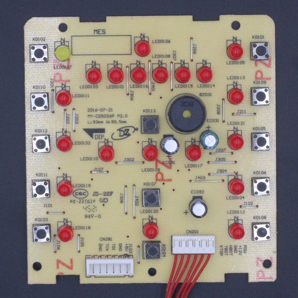 美的电压力锅 配件MY-CD5026P 12V 按键板P01A显示板灯板WQC50A1P 厨房电器 电煲/电锅类配件 原图主图