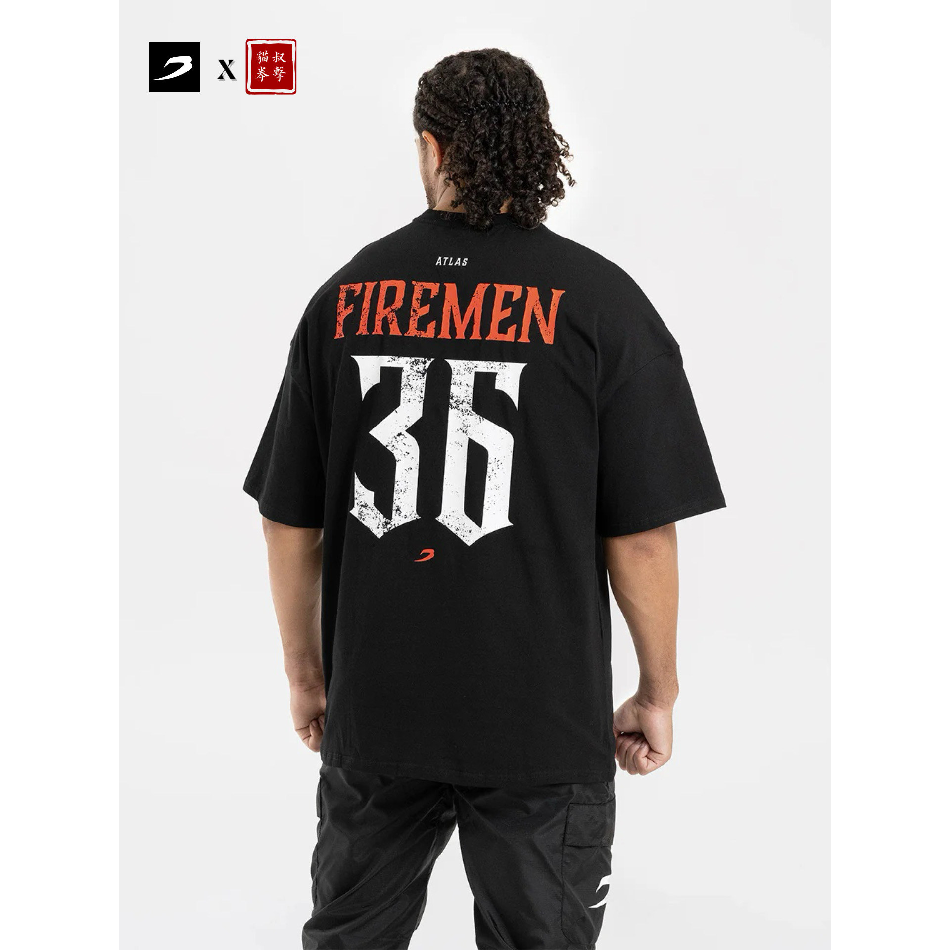 【BOXRAW】Teddy Atlas Firemen Oversized T-Shirt 拳击T恤大码