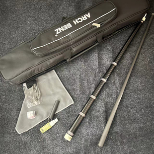 赛级杆 征途3分体杆慢八牙复刻镶嵌银环台球杆大头杆黑八图三兹03