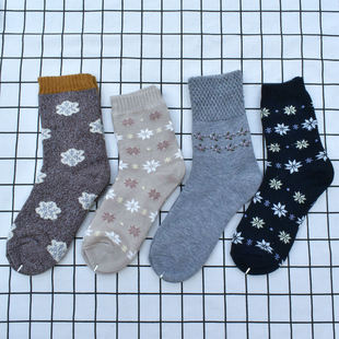 绢丝油丝袜双层袜子女袜加厚中筒袜冬季保暖袜子冬季外贸袜子