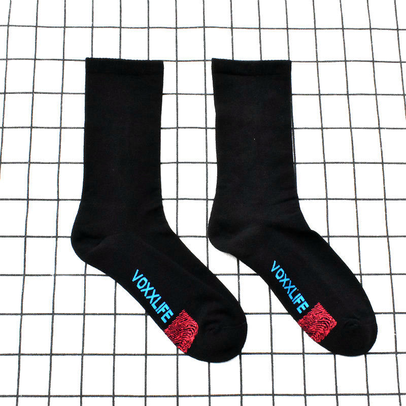 女士黑色中筒袜毛巾底加厚无骨宽松口毛圈底长袜吸汗外贸袜保暖袜