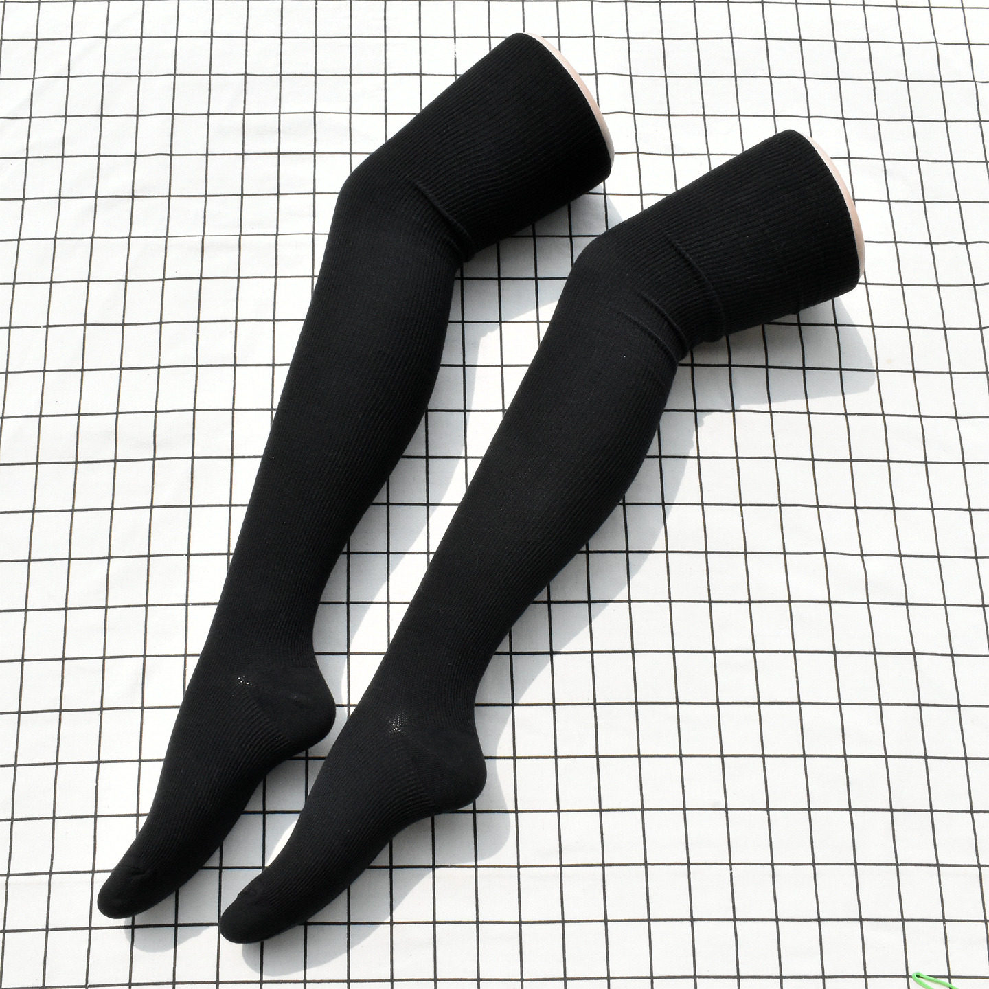 过膝袜黑色女袜长筒袜压力袜瘦腿袜双针竖纹显瘦美腿袜学院风,女士内衣/男士内衣/家居服,长筒袜,淘宝优惠券,粉丝福利购,淘宝优惠卷