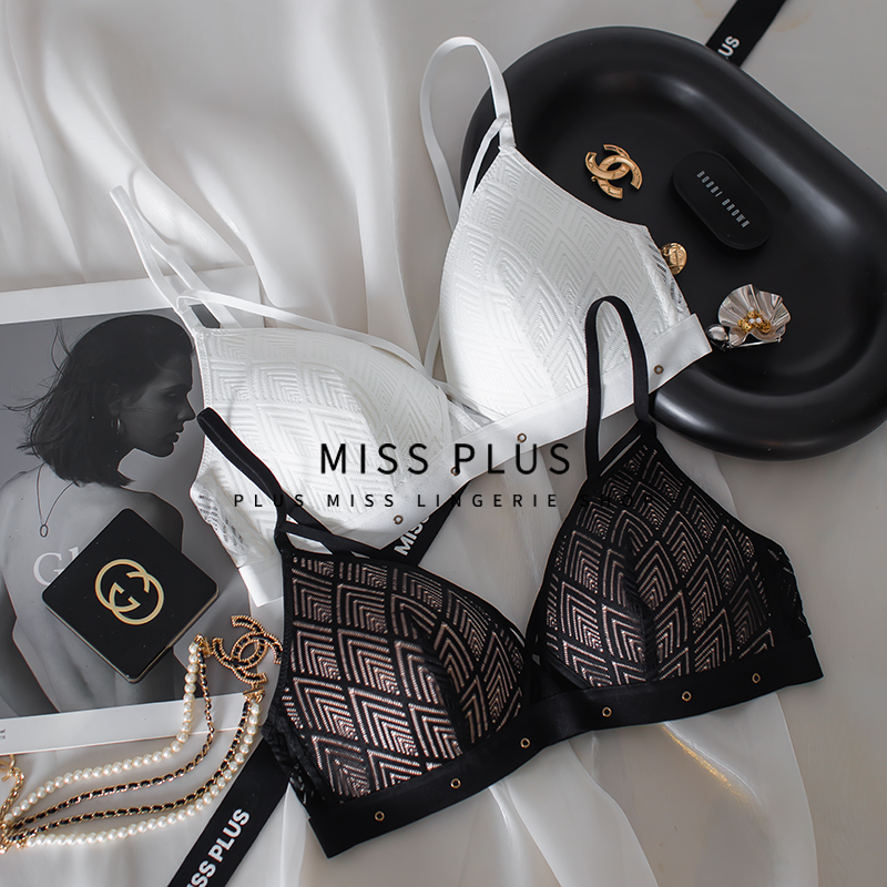 性感法式蕾丝薄三角杯女内衣文胸