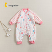 童泰秋冬季 婴儿夹棉保暖分腿睡袋男女宝宝小孩子保暖睡衣防踢被