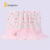 童泰夏季 110cm 宝宝纱布盖毯婴儿纯棉被子小孩子夏凉被空调被145