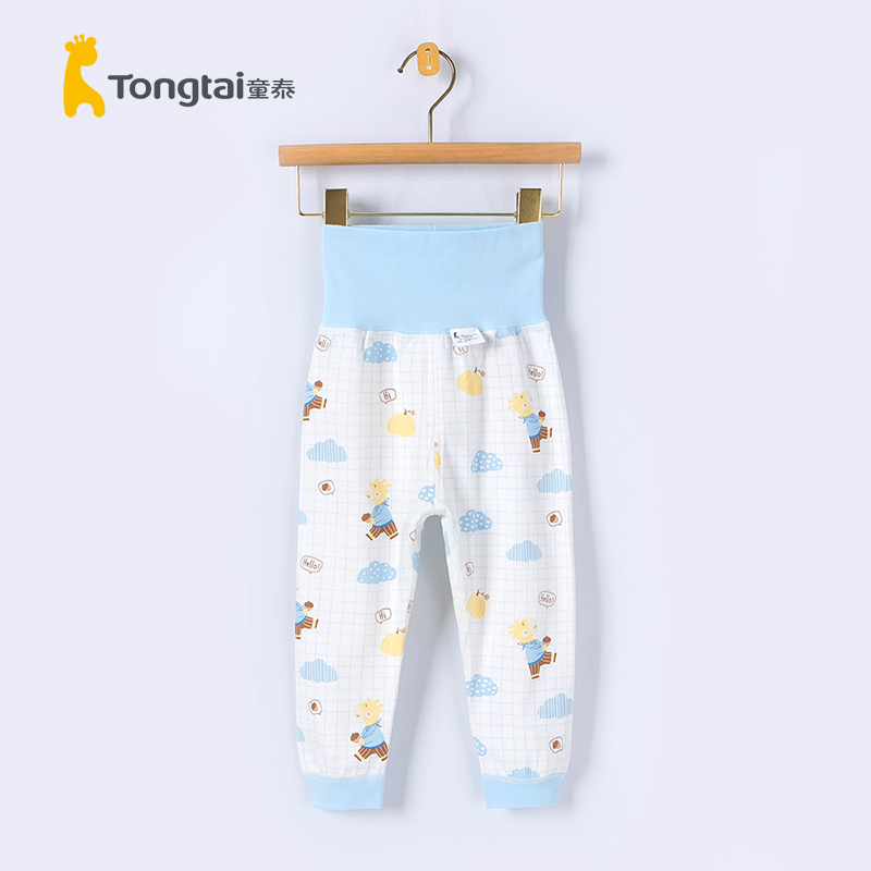 童泰宝宝纯棉护肚高腰裤