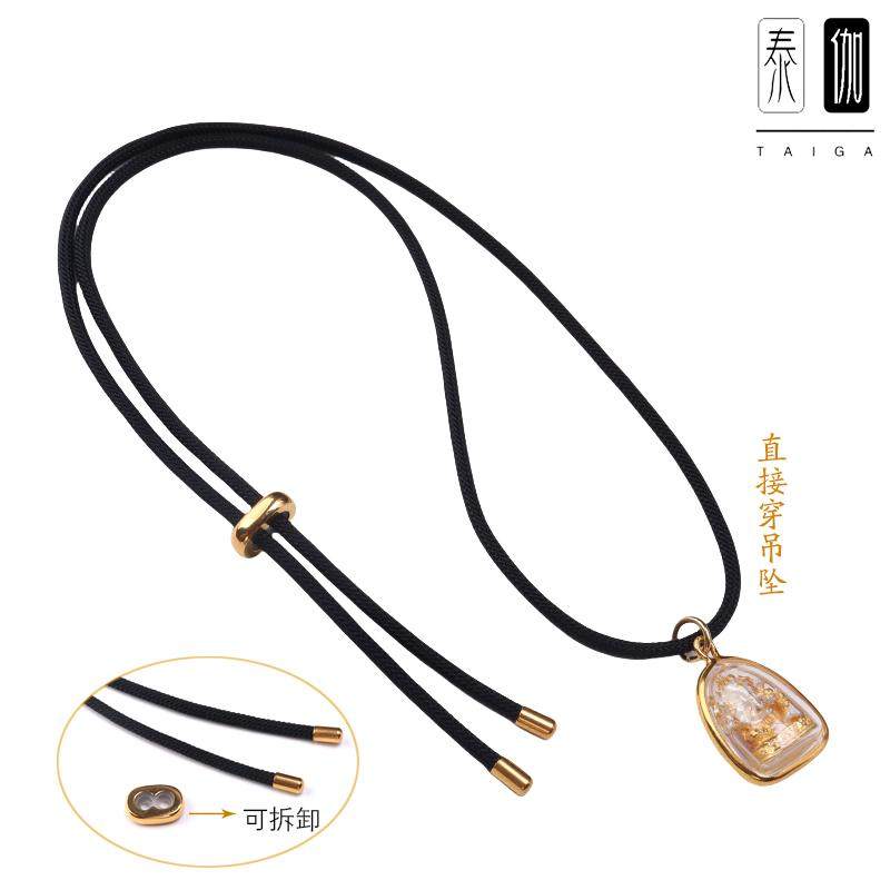 玉化椰壳吊坠泰国挂绳佛牌链子