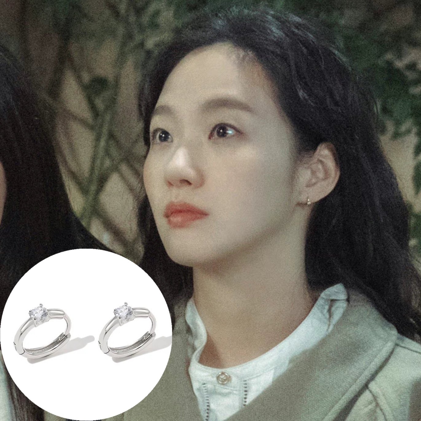 通体s925银小小姐们金高银吴仁珠同款耳环四爪单钻耳扣耳圈小巧女,饰品/流行首饰/时尚饰品新,耳环,淘宝优惠券,粉丝福利购,淘宝优惠卷