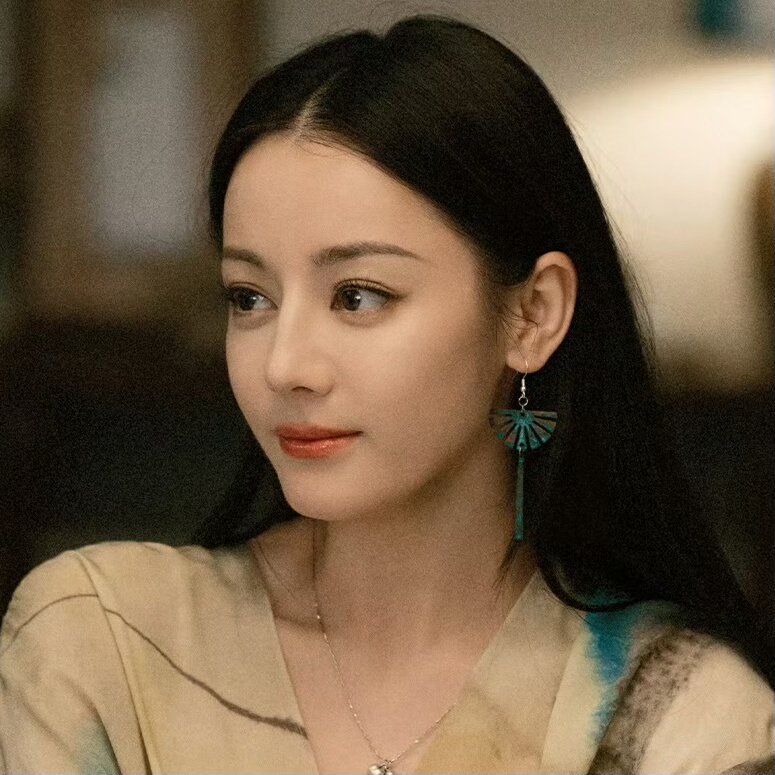 枭起青壤聂九罗迪丽热巴s925纯银耳环耳坠几何新中式复古艺术气质