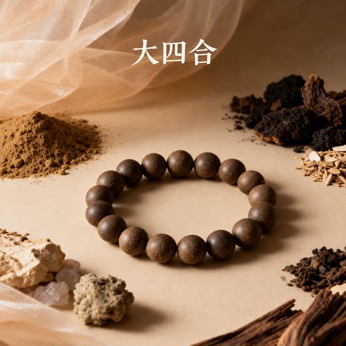 古法沉檀龙麝四合香手串静心养生
