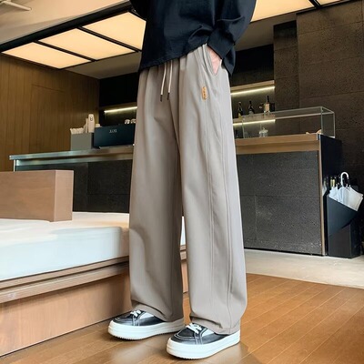 瘦高个子加长版男裤子190青年男生大长腿110115120cm宽松直筒秋冬