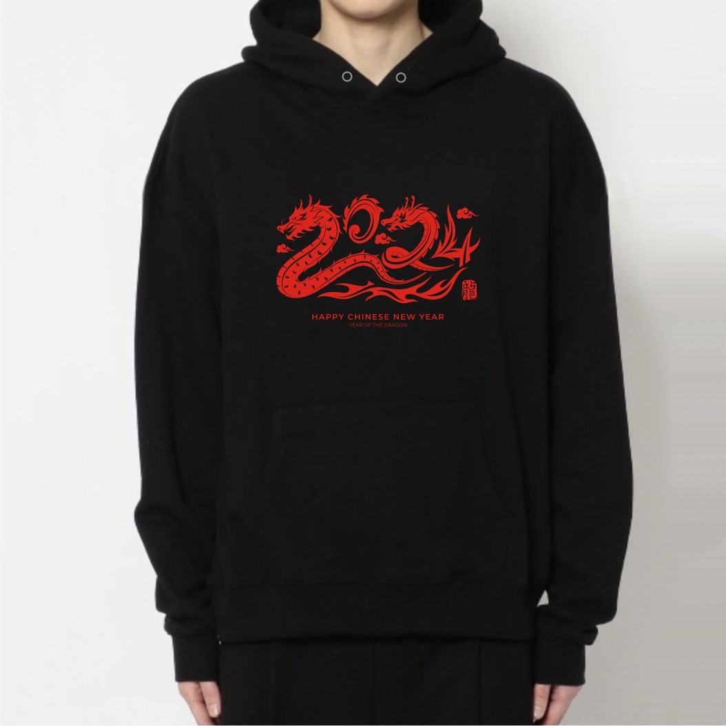 龙年本命年卫衣男红色情侣装外套