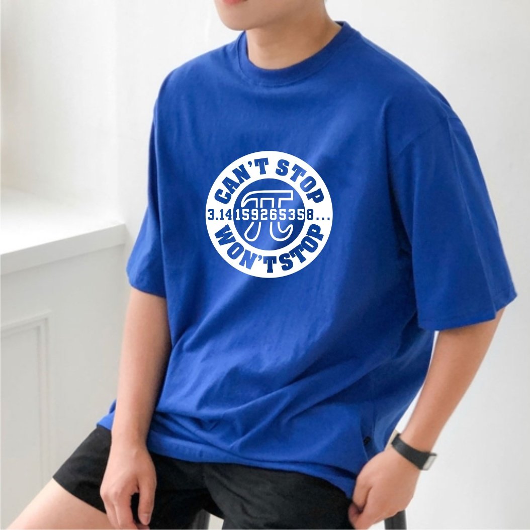 π3.14圆周率数学理工男短袖T恤