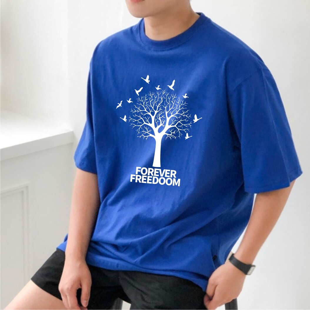 FOREVERFREEDOOM男士t恤短袖夏