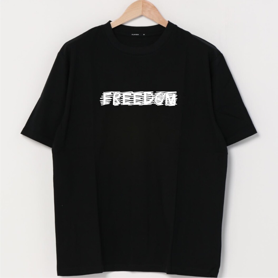FREEDOM自由字母印花短袖T恤夏装