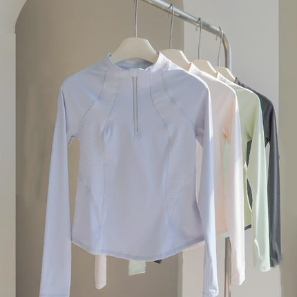 瑜伽服外套女2024新款秋冬上衣高级感速干长袖健身服训练运动跑步