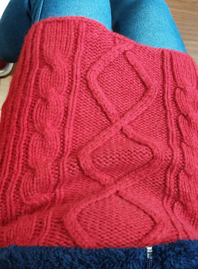 柜上299~半身裙 纯羊毛复古麻花厚实保暖毛线短裙女X200106