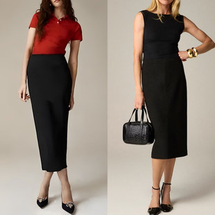 高腰一步裙职业工作裙包裙中长西装 裙蕾丝鱼尾半身裙Z050302GC85