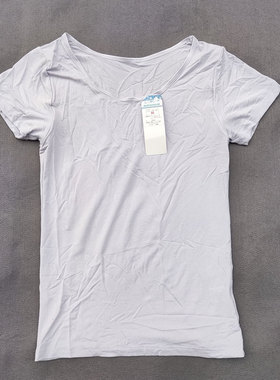 凉感 莫代尔短袖T恤  薄款 打底衫 女 修身  W191202-G1-3