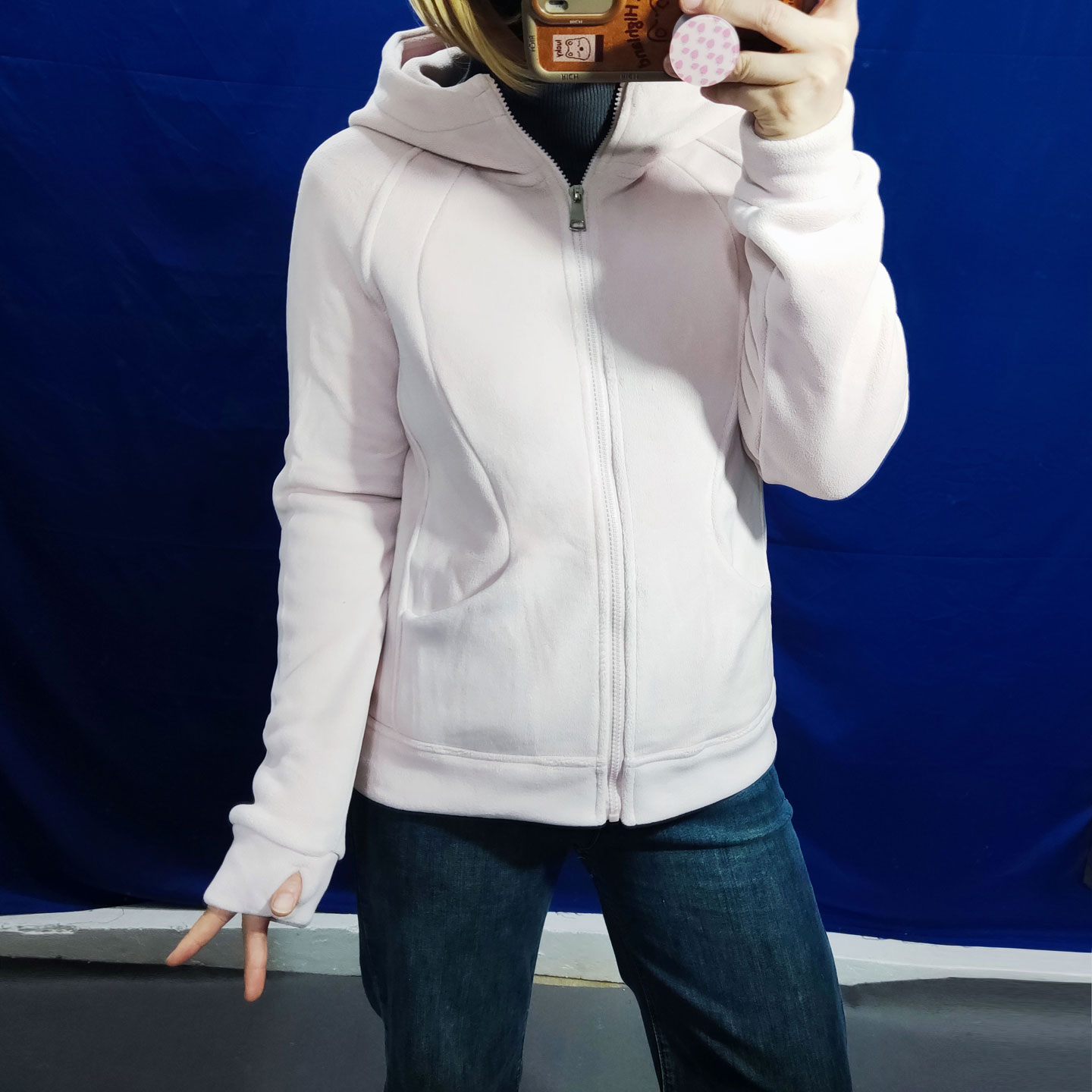 摇粒绒卫衣拉链连帽外套奥利绒