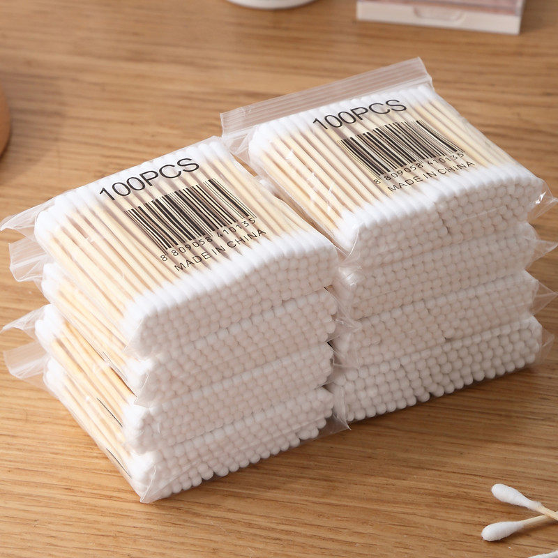 双头棉签棉棒一次性掏耳朵棉花签化妆宠物木棒卫生棉球棉花棒洗澡,家庭/个人清洁工具,棉签/棉棒/棉包,淘宝优惠券,粉丝福利购,淘宝优惠卷