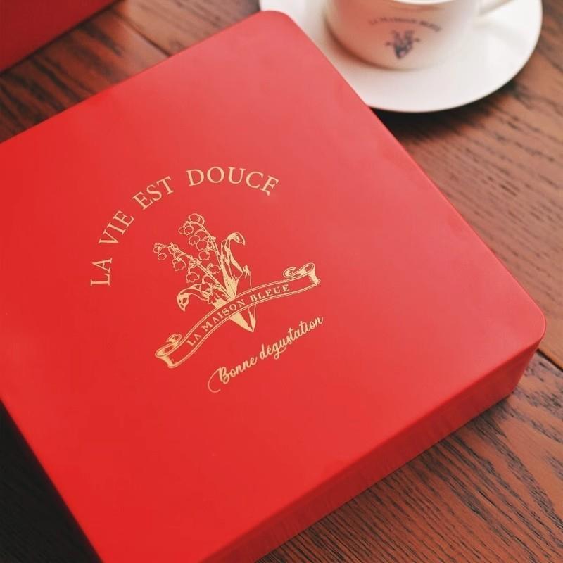 红茶食品单枞岩茶马口铁迷你纯色糖盒桌面大号扁铁盒包装盒空盒子