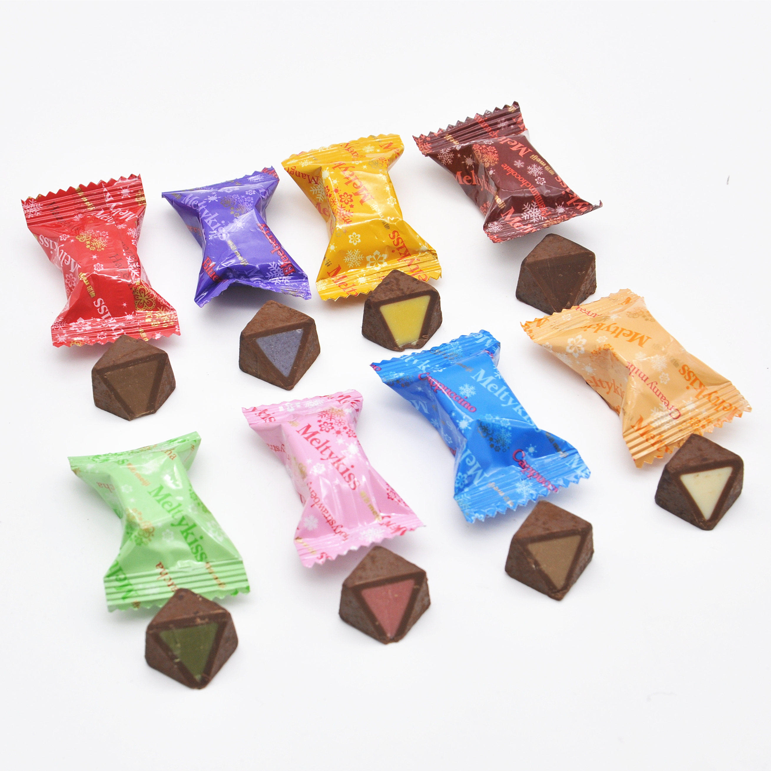 明治meiji雪吻巧克力1kg散装喜糖牛奶抹茶/可可/草莓蓝莓婚庆喜糖