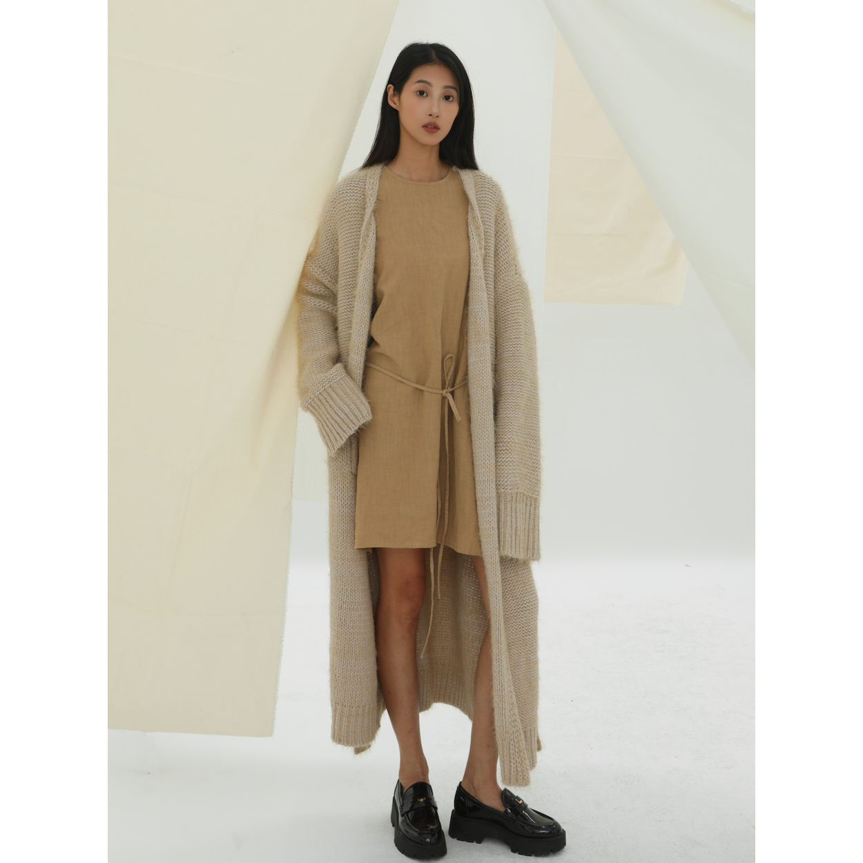 浅褐色女士BITTEKAIRAND开衫