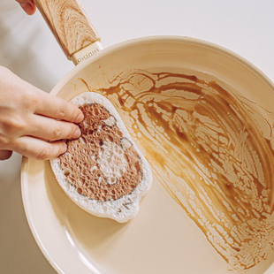 树可刺猬洗碗海绵块刷碗擦木浆棉清洁吸水泡沫擦锅厨房亲肤去污