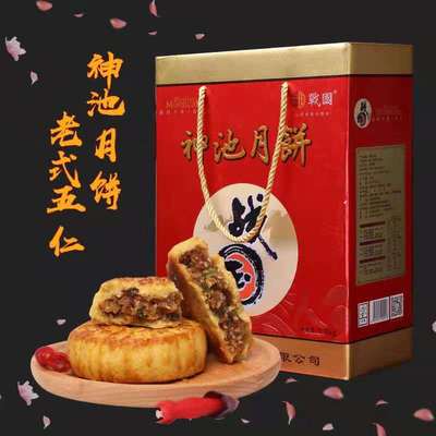 战国酥皮礼盒山西神池特产月饼