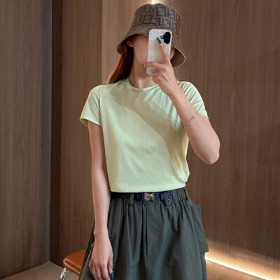 匹马棉纯棉丝滑瑜伽T恤女款