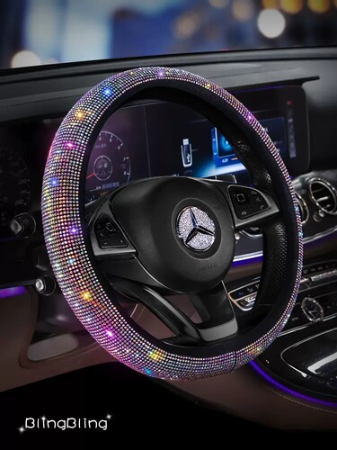 镶钻直套式方向盘套晶御美D四季