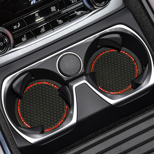 汽车水杯垫通用创意带钻置物垫子车内镶钻防滑垫内饰用品新品包邮