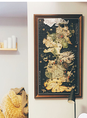 1400片拼图框权利游戏4D拼图冰与火之歌画框实木立体悬浮拼图相框