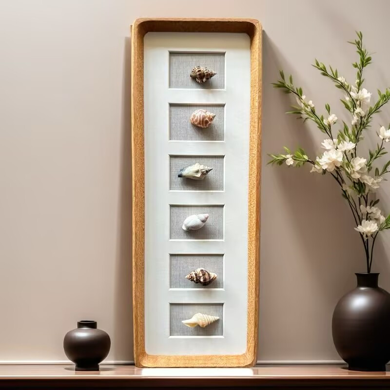 diy手工相框本框贝壳植物干花框